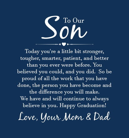 Son's Graduation, from Mom & Dad - "Men's Love You Forever" Bracelet