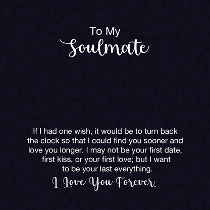 To My Soulmate -  Men's "Love You Forever" Bracelet