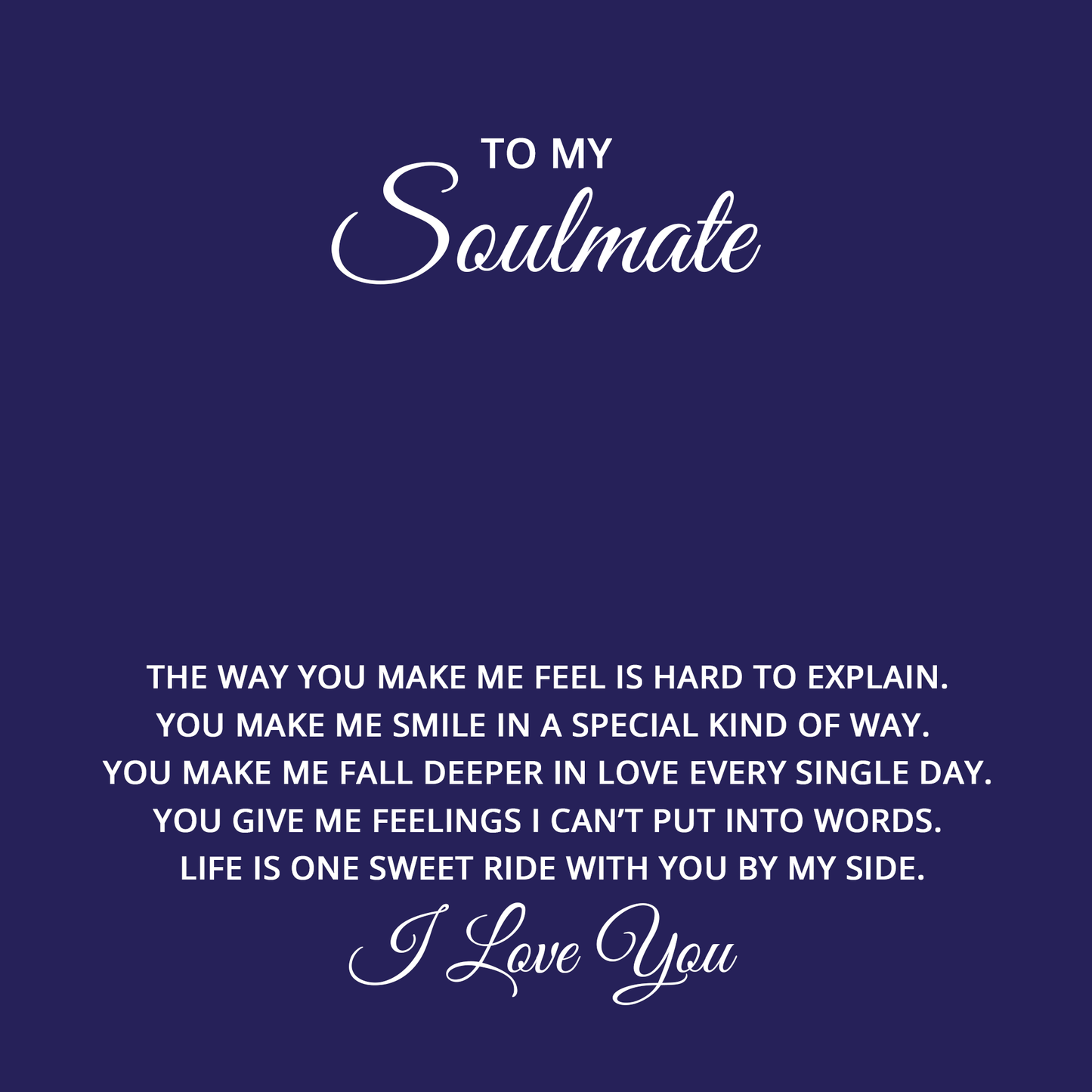To My Soulmate - Men's "Love You Forever" Bracelet