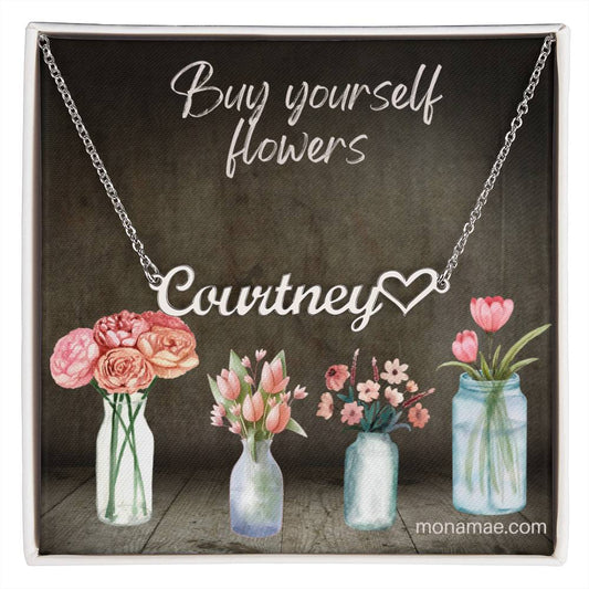 A Name Necklace with a cute heart!