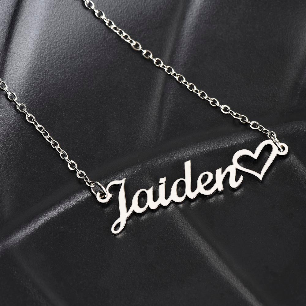 FROM US - A name necklace as unique as she is!