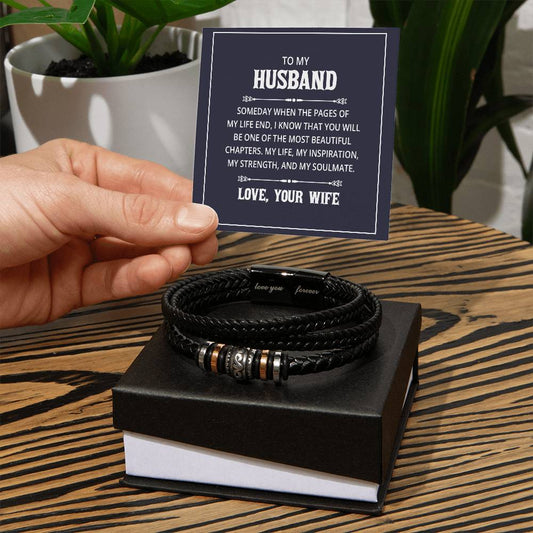 For your husband - Men's "Love You Forever" Bracelet